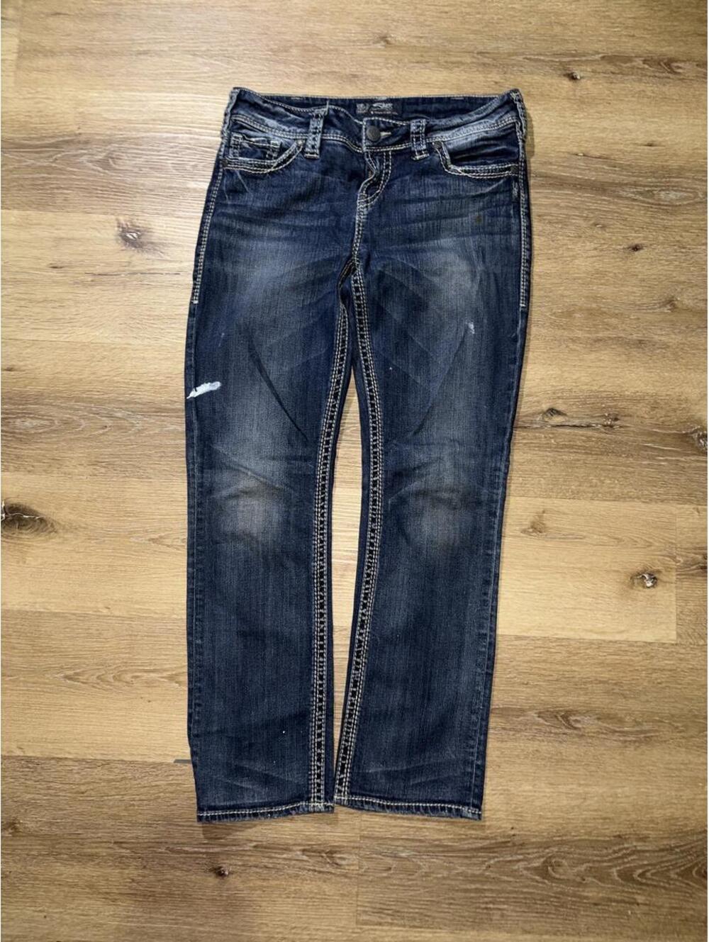 Silver Suki Straight Dark Wash Jeans — Women’s 31x30